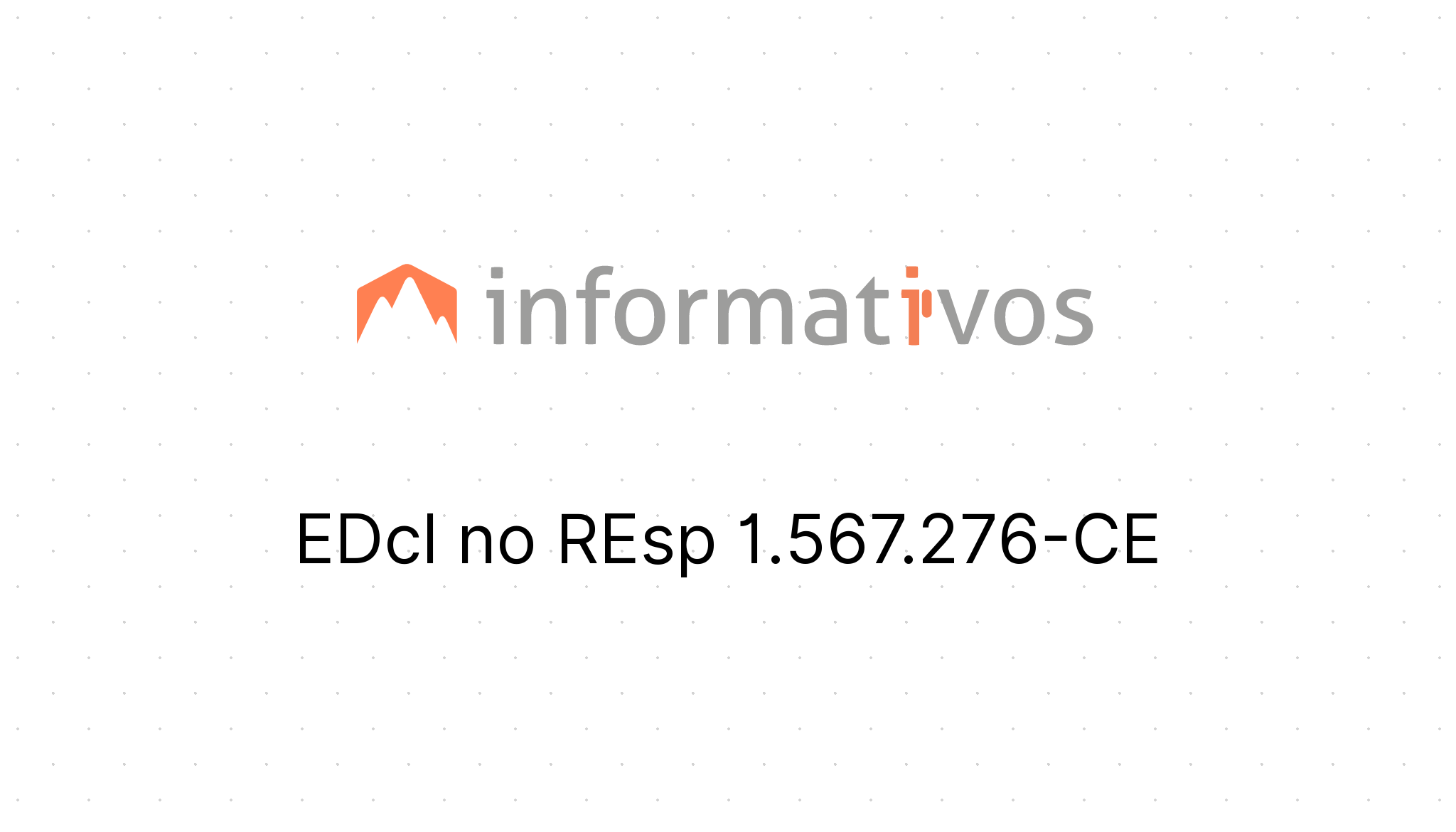 EDcl no REsp 1.567.276-CE - STJ