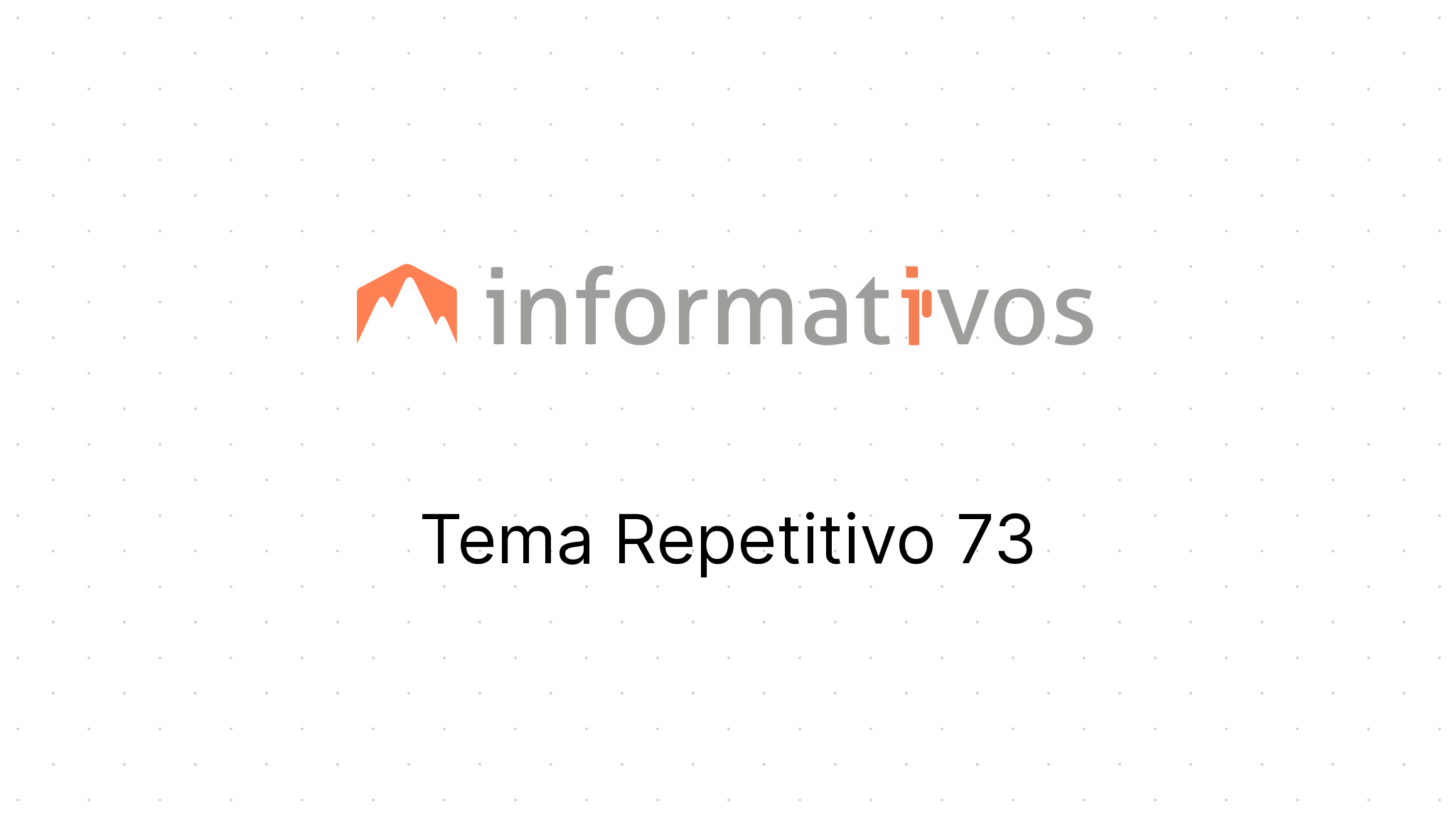 Tema Repetitivo 73 - STJ